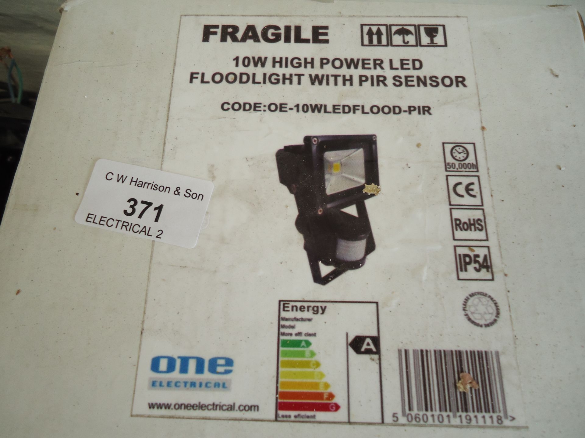 4 x 10W LED Floodlights with Sensor