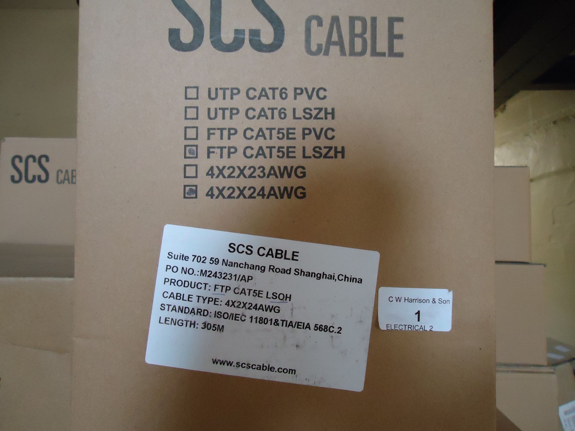 305m Cat 5E LSOH Purple Cable