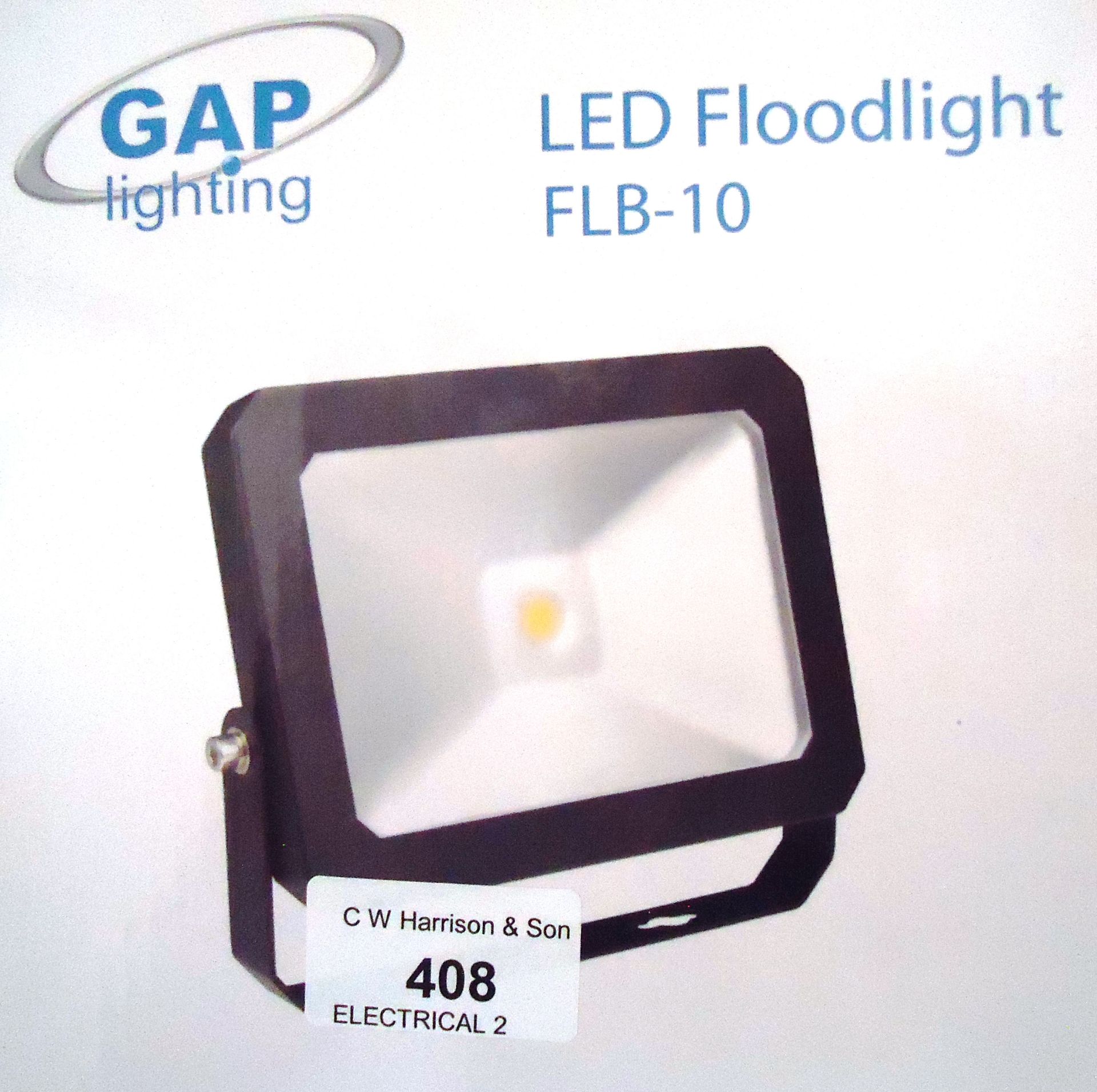 4 x 10W GAP Slimline LED Floodlights 4000K