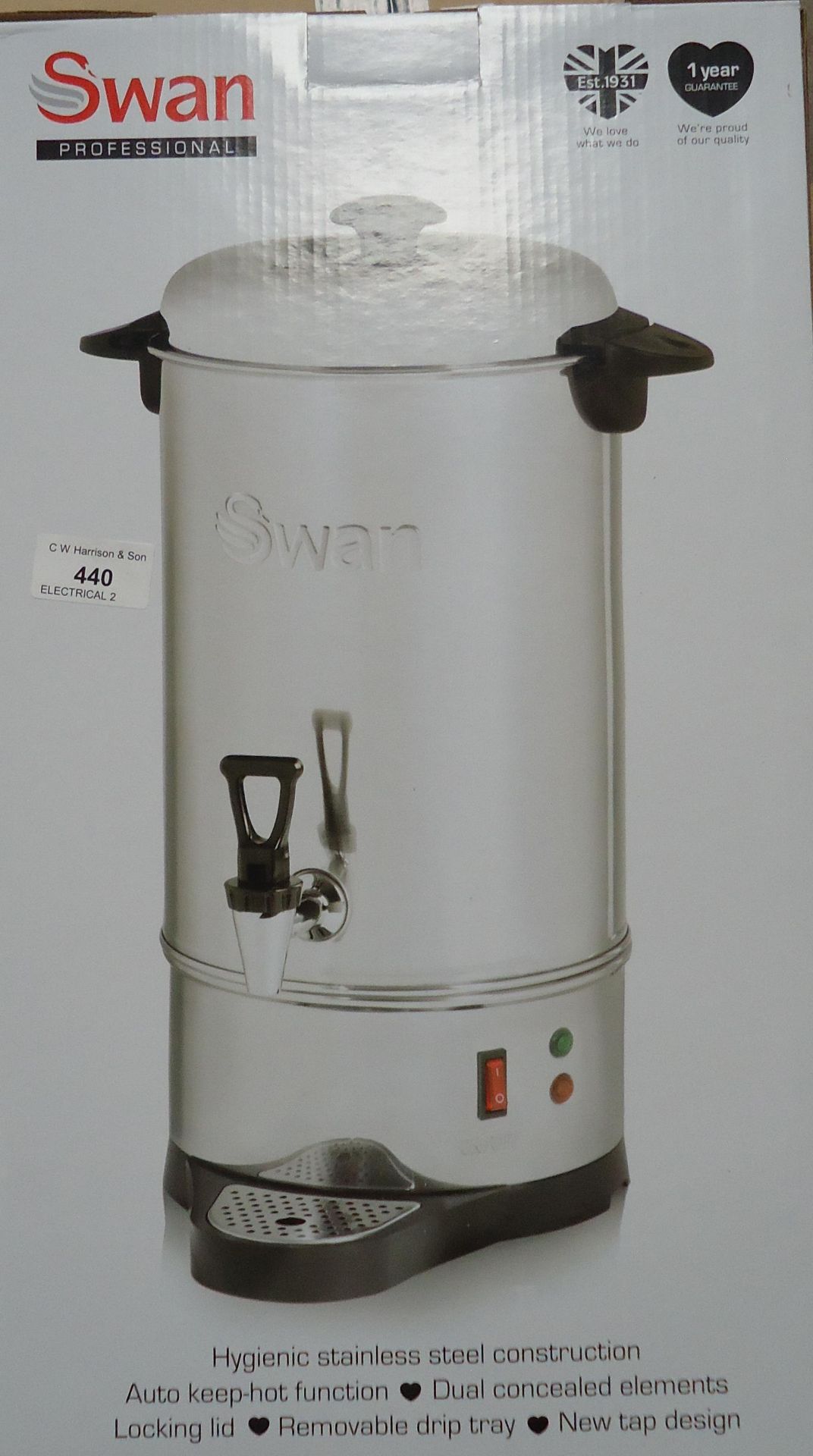 1 x Swan SWU10L Hot Water Urn