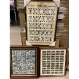 Castella Soldiers of Waterloo 30 cigar cards, framed,