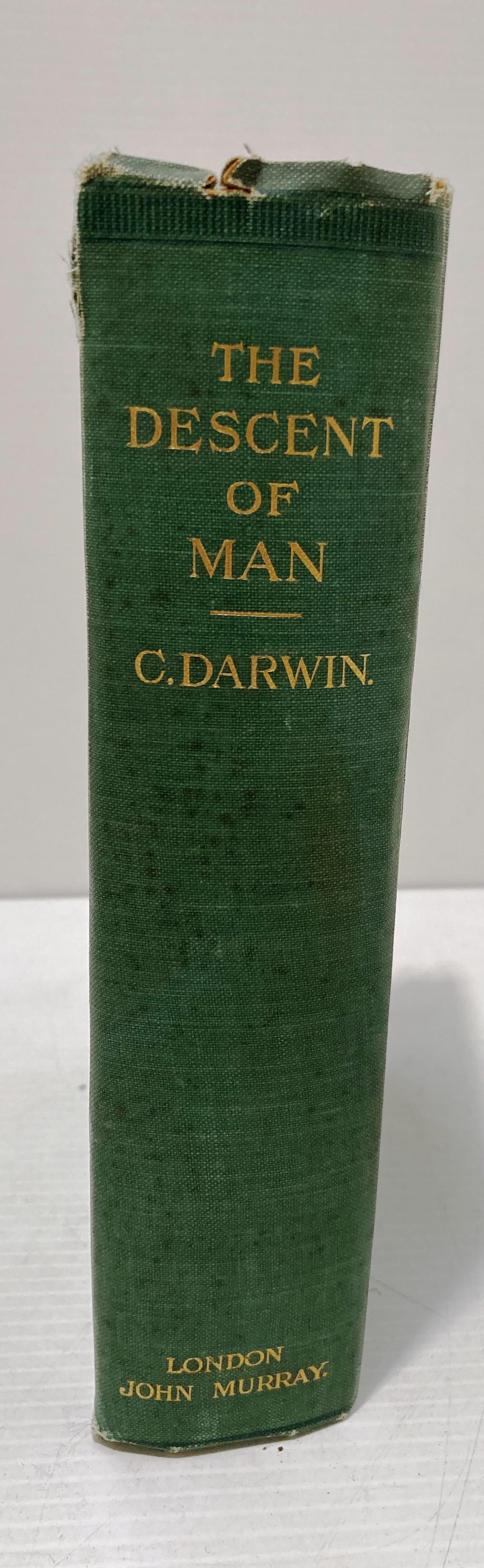 Charles Darwin 'The Descent of Man' New Edition published by John Murray, Albemarle Street, - Image 2 of 5