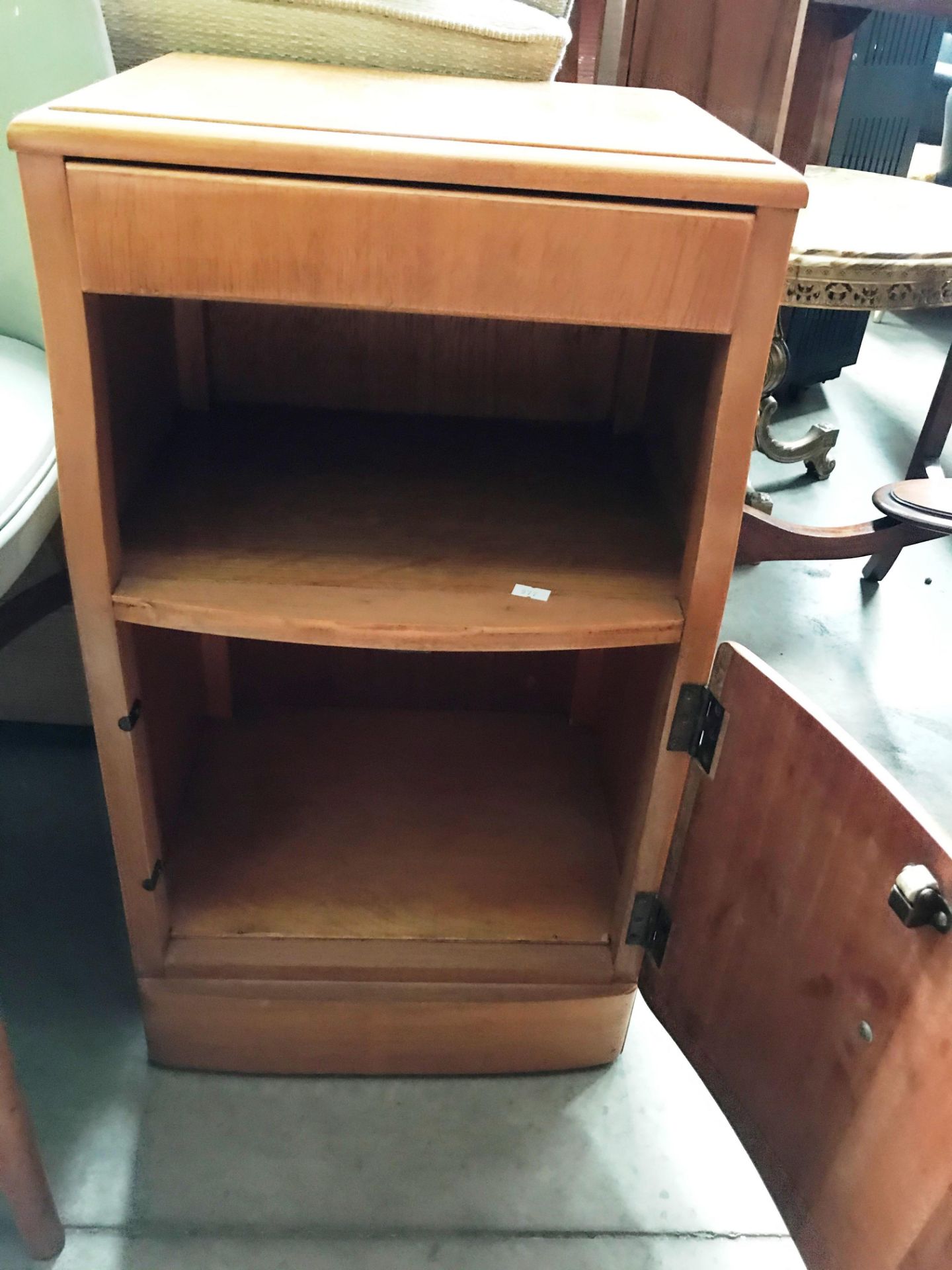A light oak single drawer single door bedside cabinet, - Image 5 of 5