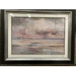 Abstract Sea and Sky scape framed print,