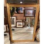 Large gilt framed wall mirror 72cm x 103cm