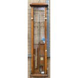 An oak cased Admiral Fitzroy barometer by Reynolds and Branson 96cm