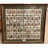 50 framed celebrated 'American Indian Chiefs' cigarette cards (a Nostalgia re-print)