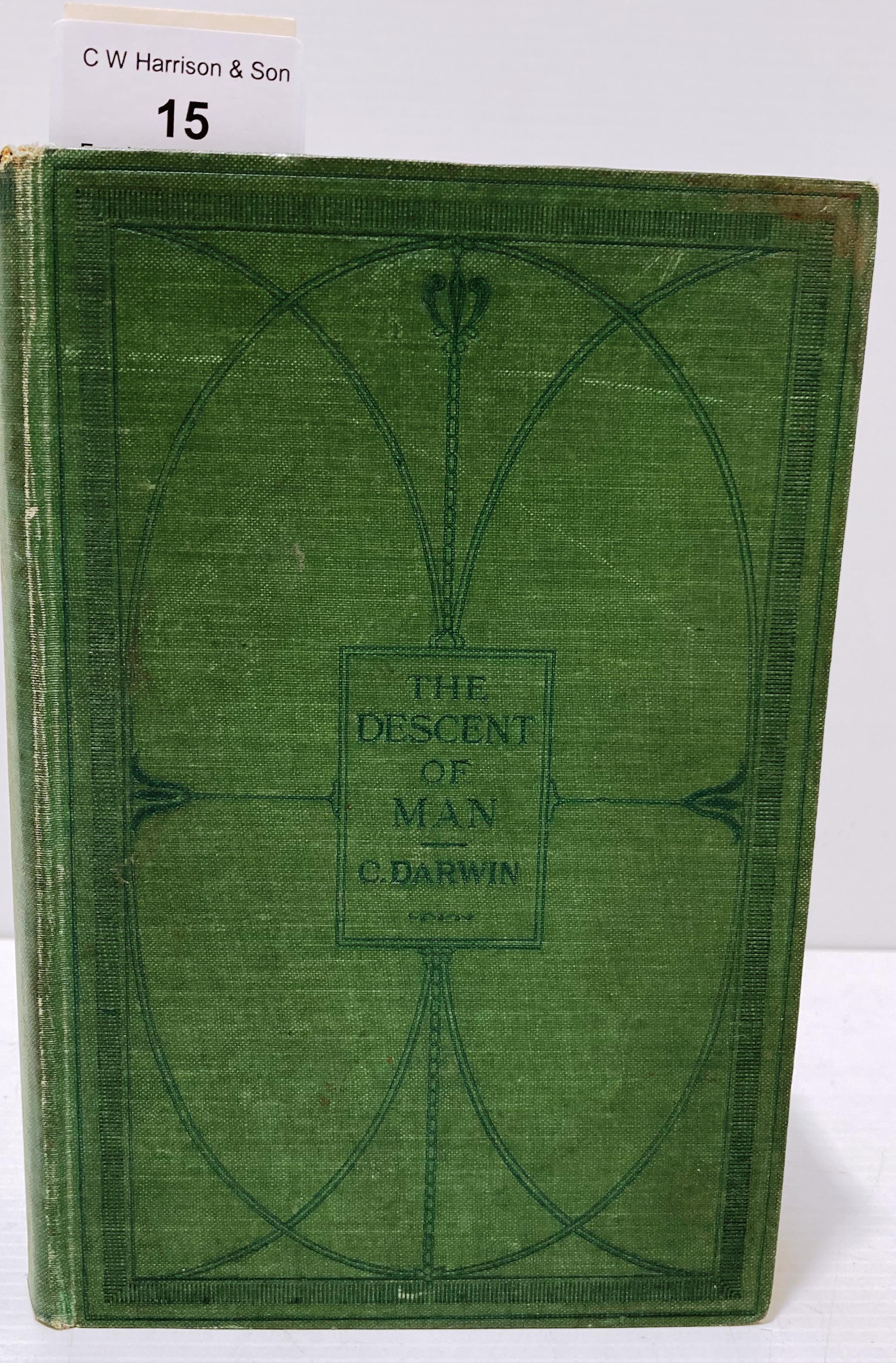 Charles Darwin 'The Descent of Man' New Edition published by John Murray, Albemarle Street,