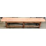 A reproduction reclamation bench 200cm long (made in India)