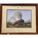 David. J. Wiseman Trans Pennine Pullman 46229 in pastel, framed, 25.