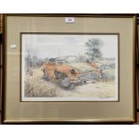 Alan Skittle signed in pencil framed print (M.