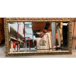 Ornate gilt framed mirror,