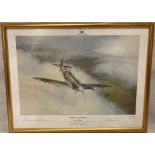 Mark Postlewaite 'Wing Leader' Limited Edition framed print signed by Johnnie Johnson (wing