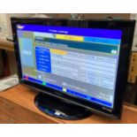 A Panasonic Viera TX-P37 X10B 37" plasma TV complete with remote control and manual