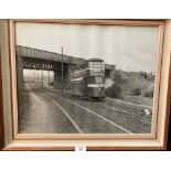 Framed black and white photo of Middleton 12 circular No.