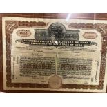 Ferrocarriles Consolidados De Cuba Consolidated Railroads of Cuba Share certificate number NP06454,