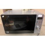 A Morrisons 20 Litre stainless steel digital microwave
