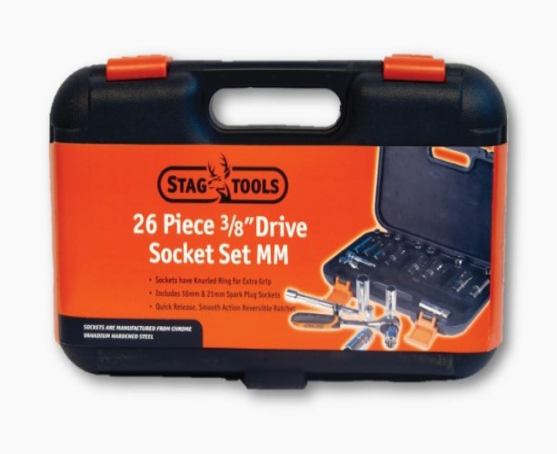 Brand New Stag Tools 26 Piece 3/8 Drive Socket Sets