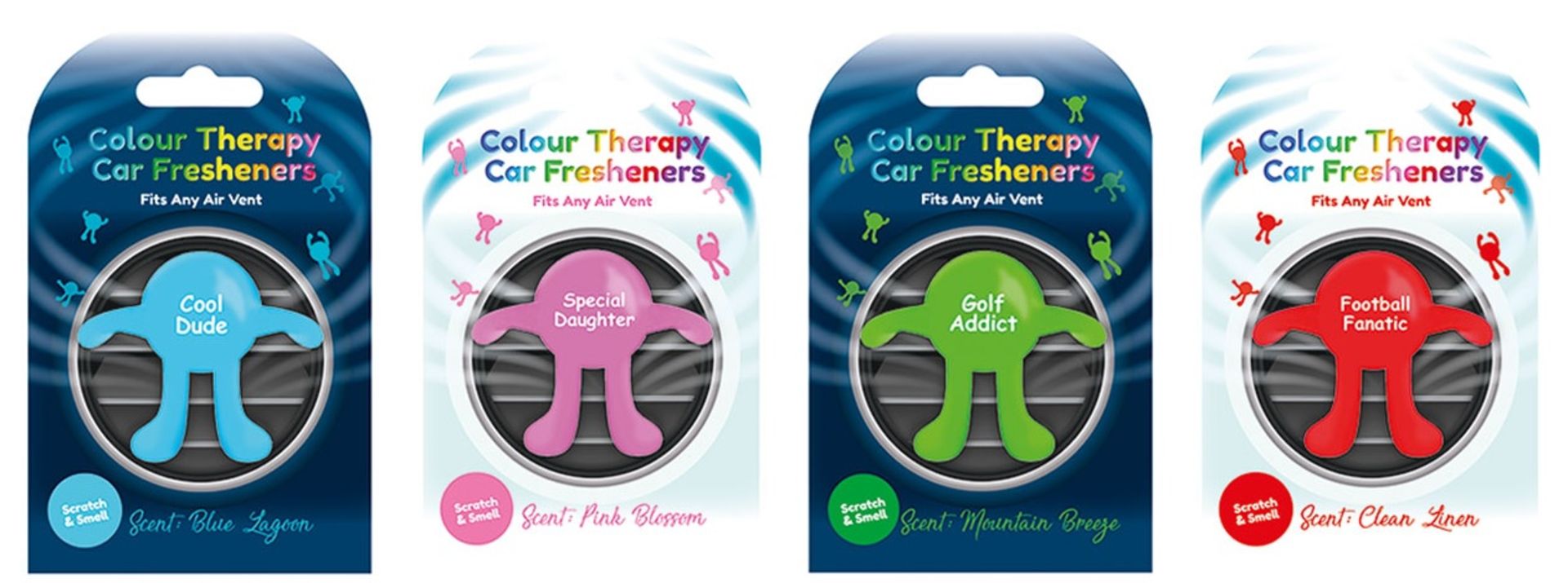 64 x Colour Therapy Car Air Fresheners