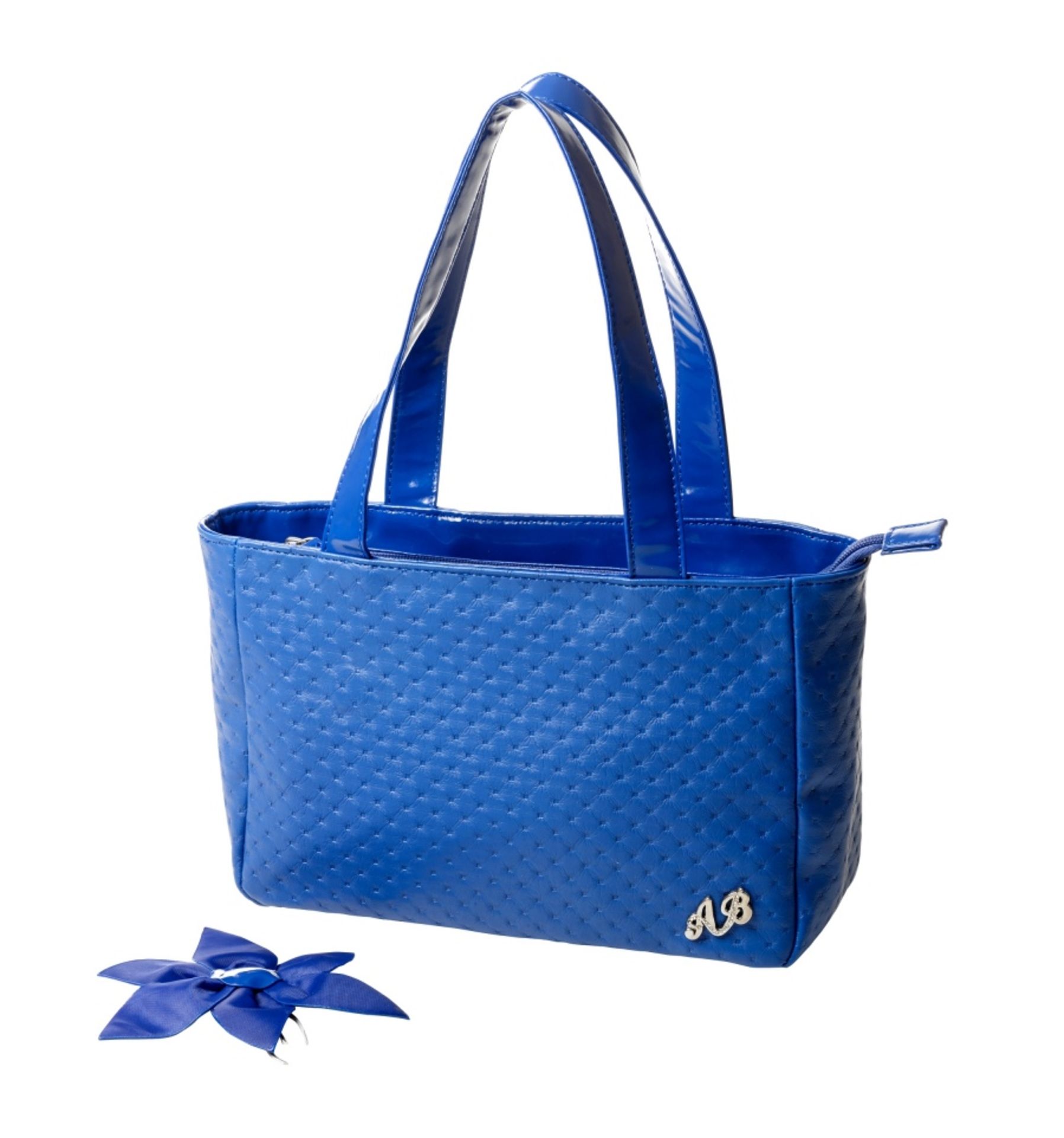 6 x AB Collizioni - Ladies Blue Handbags with Dustbags RRP 24.