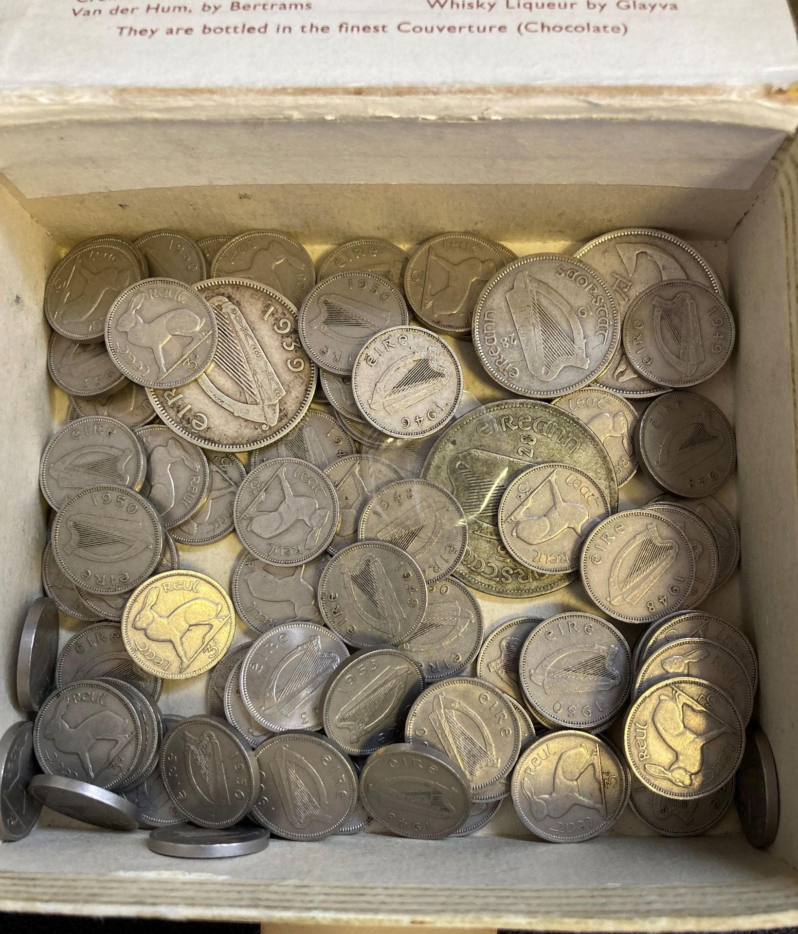 Box of Irish coins, - Image 3 of 3