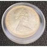 1967 Canadian silver dollar