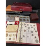 Collection of coin boxes,