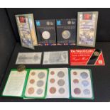 Coins packs - inc Isle of Man sets,