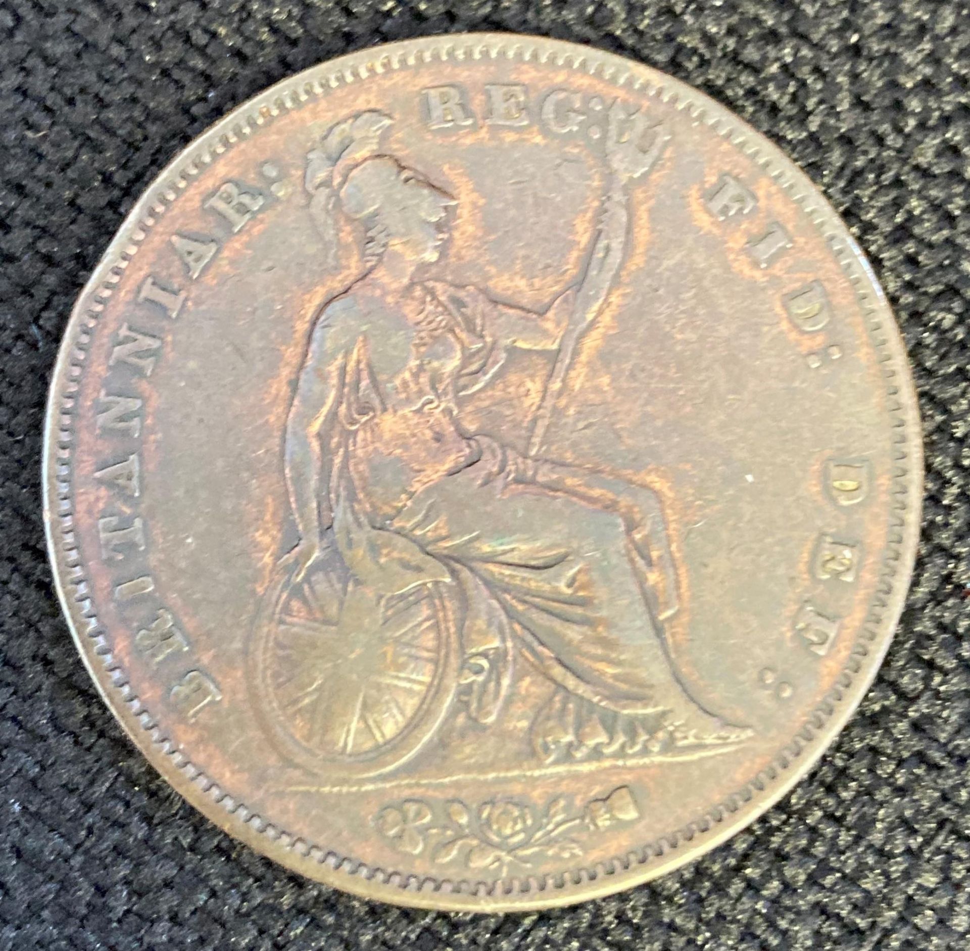 1858 Queen Victoria Penny - Image 2 of 2