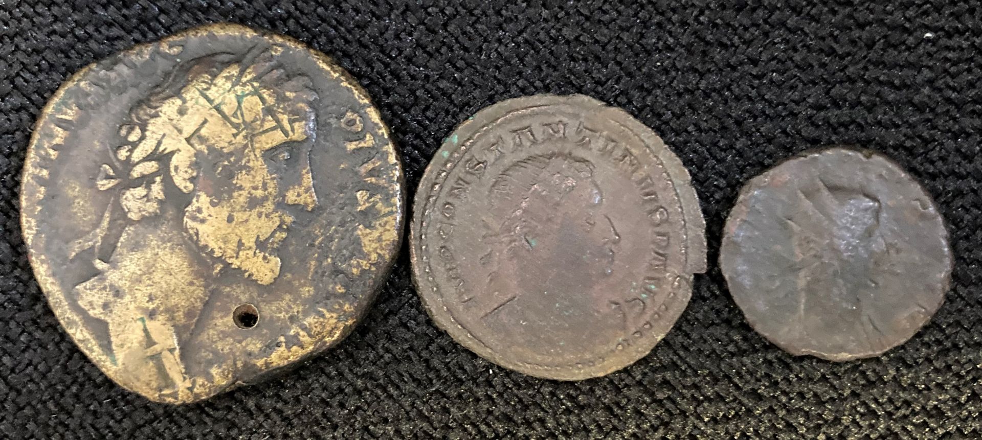 Collection of three Roman Coins