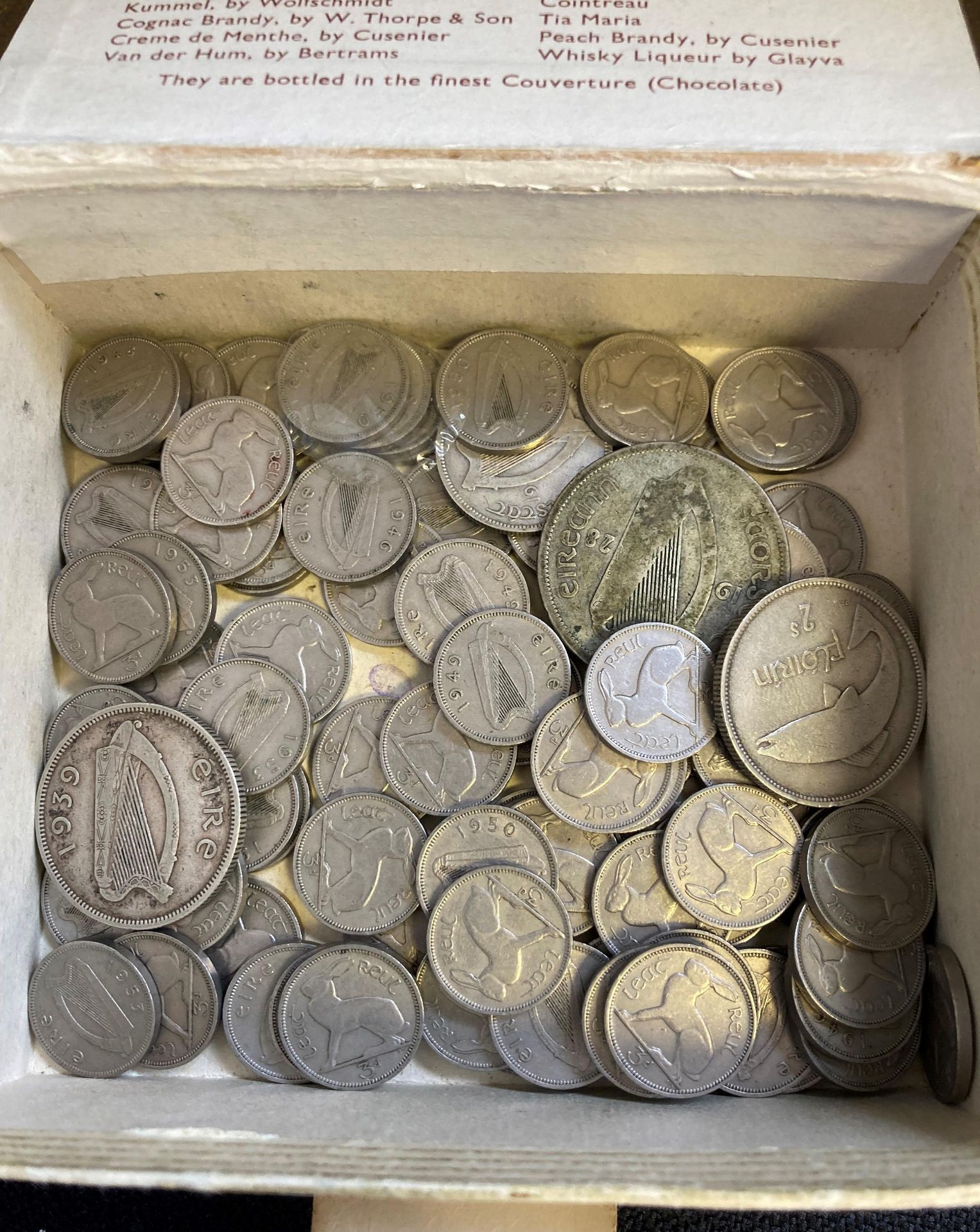 Box of Irish coins, - Image 2 of 3