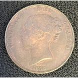 1858 Queen Victoria Penny