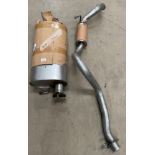 Land Rover exhaust (two parts only),