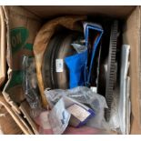 Box and contents - assorted Land Rover parts (believed to be part clutch assembly)