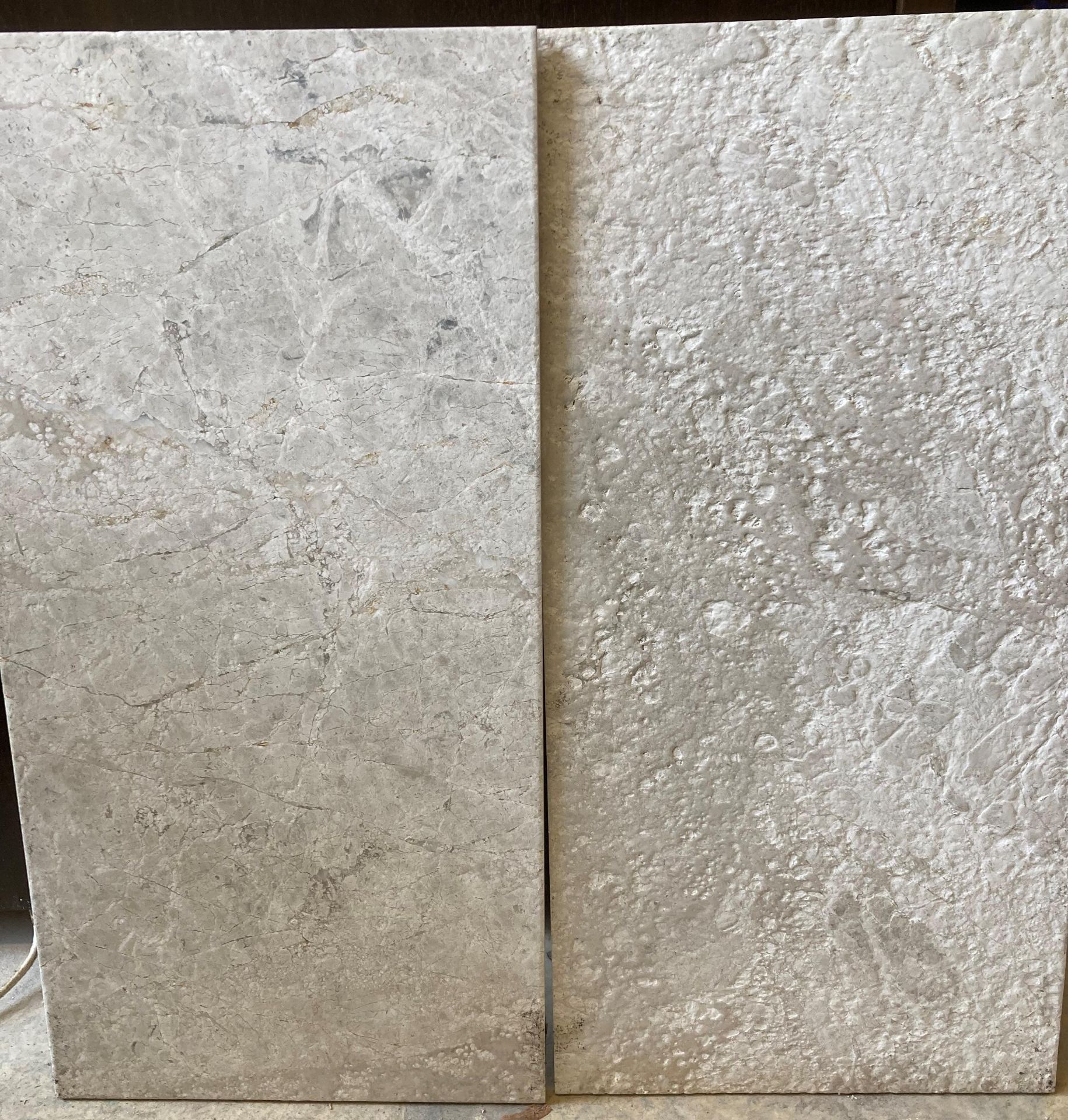 15 x assorted packs of 4 marble tiles - 30 x 60 x 1.