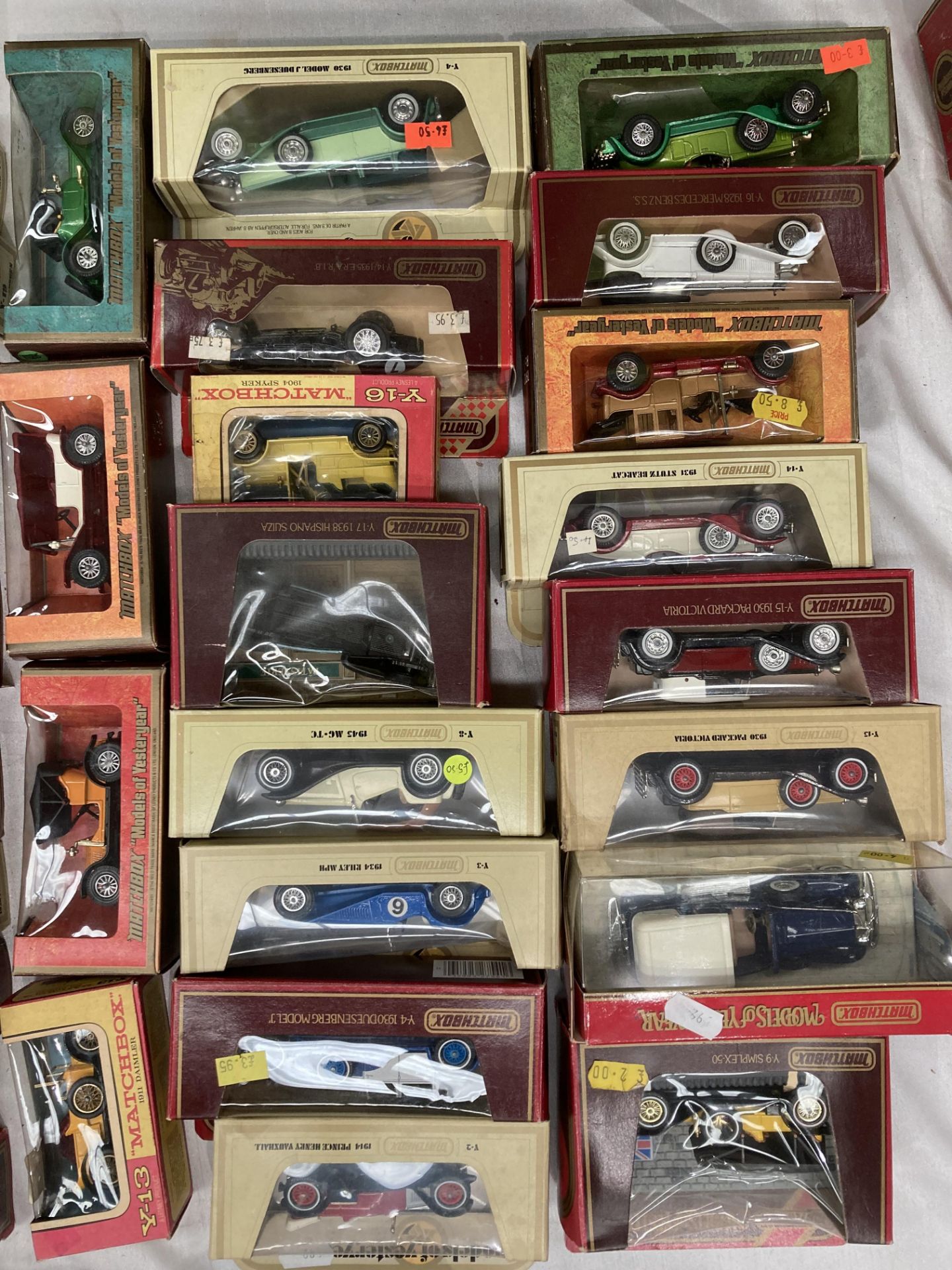 Twenty assorted Matchbox Models of Yesteryear boxed vehicles, Spyker, Cadillac, Rolls Royce,