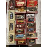 Twenty assorted Matchbox Models of Yesteryear boxed vehicles, AC Mack, Ford Model T,