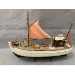 'Mary-Ann' E382 wooden model boat, 55cm,