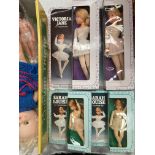 Two Victoria Jane 11½" fashion dolls (boxed) and four Sarah Louise 6½" fashion dolls (boxed)