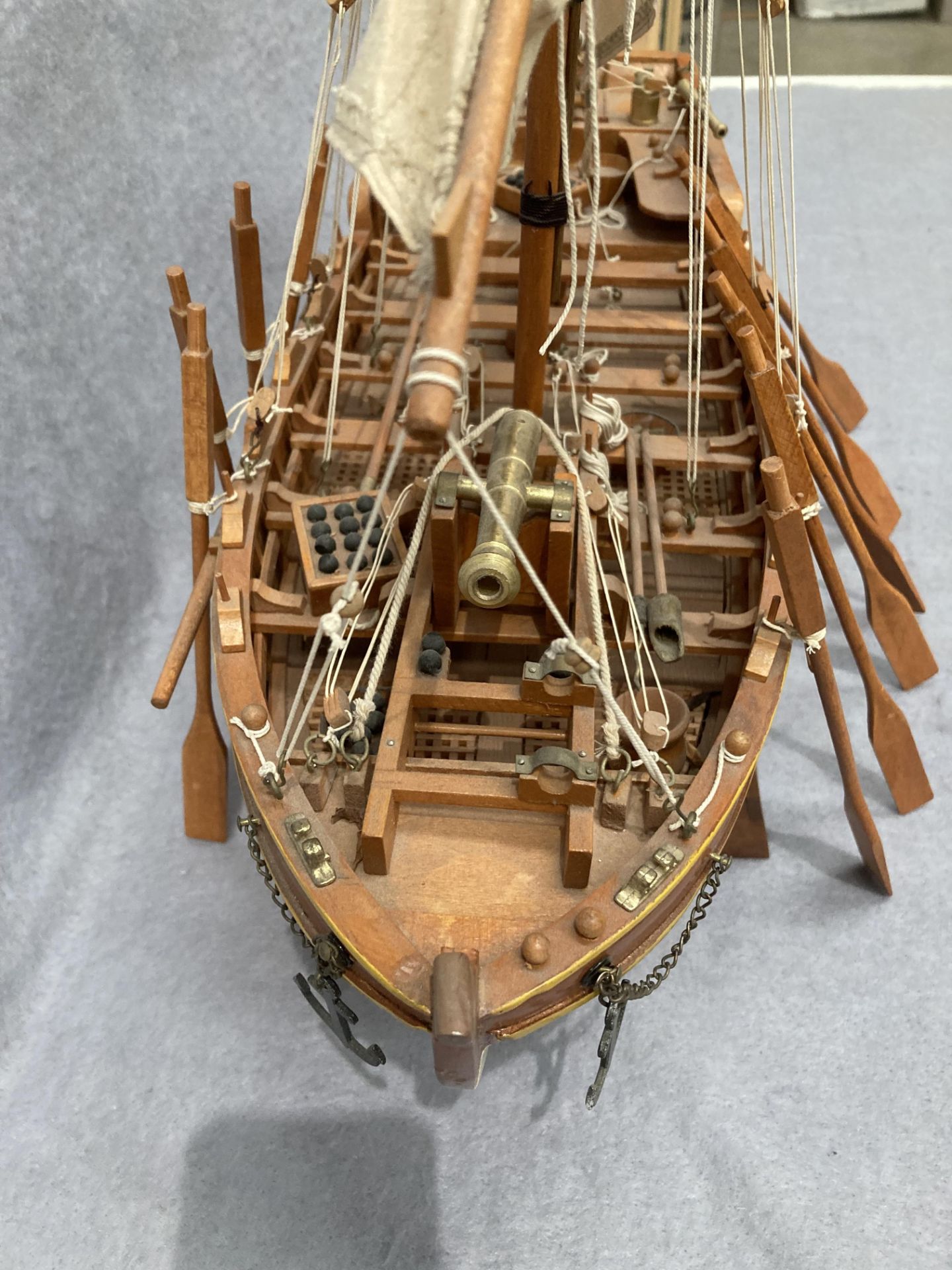 'Nauticalia' London, a wooden model boat, approximately 61cm long x 54cm high, - Image 3 of 3