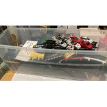 Large quantity of Hornby Sports Scalextric including track, four controllers, power packs,