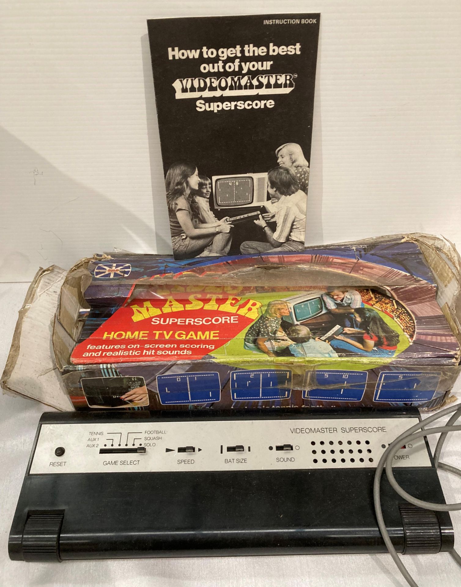 Video Master Superscore Home TV Game System (box damaged) complete with instruction booklet