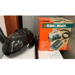 Two items - a Daewoo 1500 wall vacuum cleaner and a Black & Decker KX3300 steam wall paper stripper