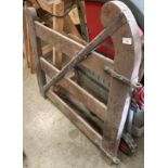 Small wood three bar gate 93 x 92 cm max high