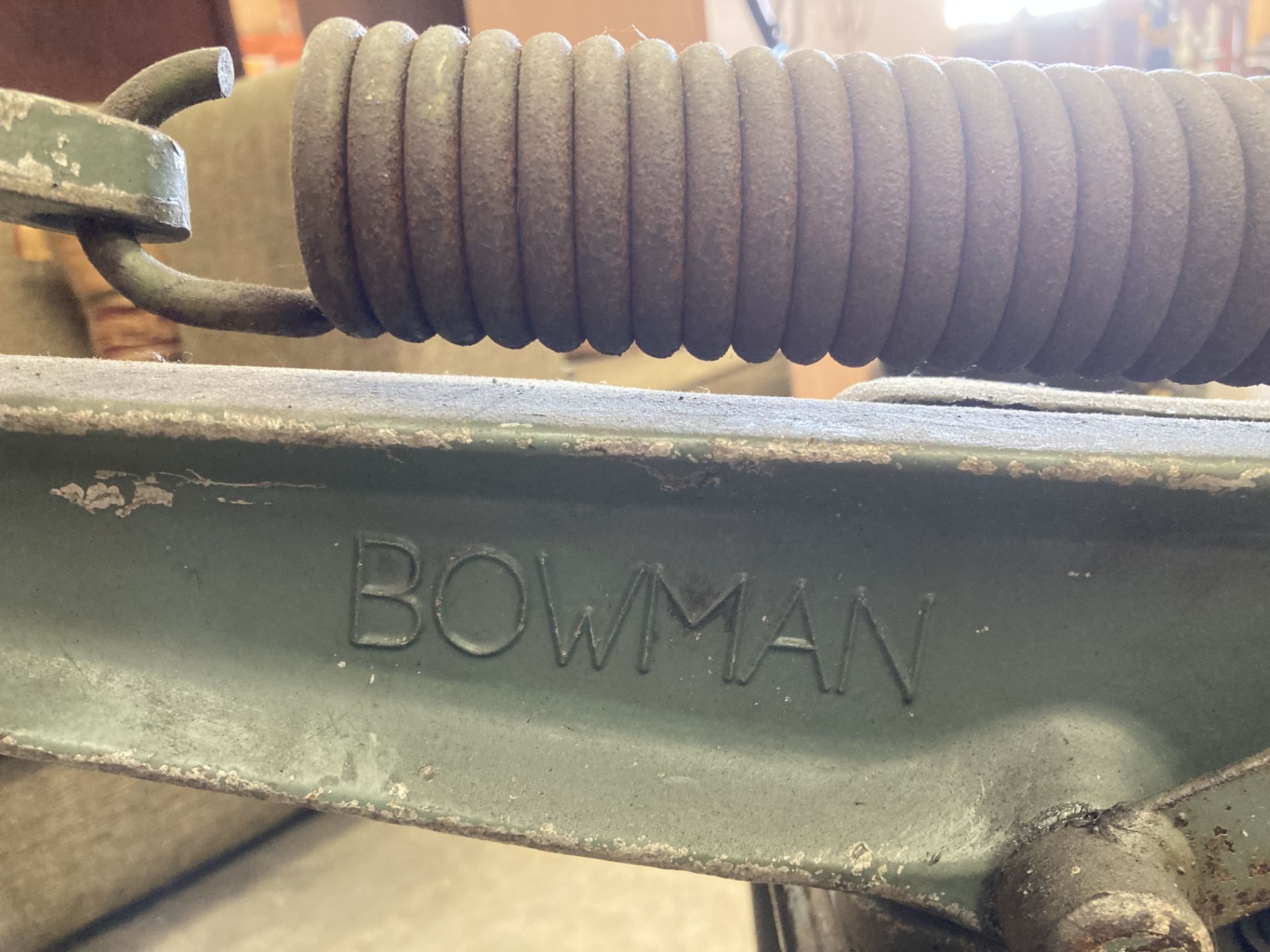 BOWMAN clay pigeon launcher on a black metal frame - Image 2 of 3