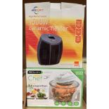 A Prolectrix Chef 7 litre halogen oven and an Airforce 1500w ceramic heater - both boxed (2)