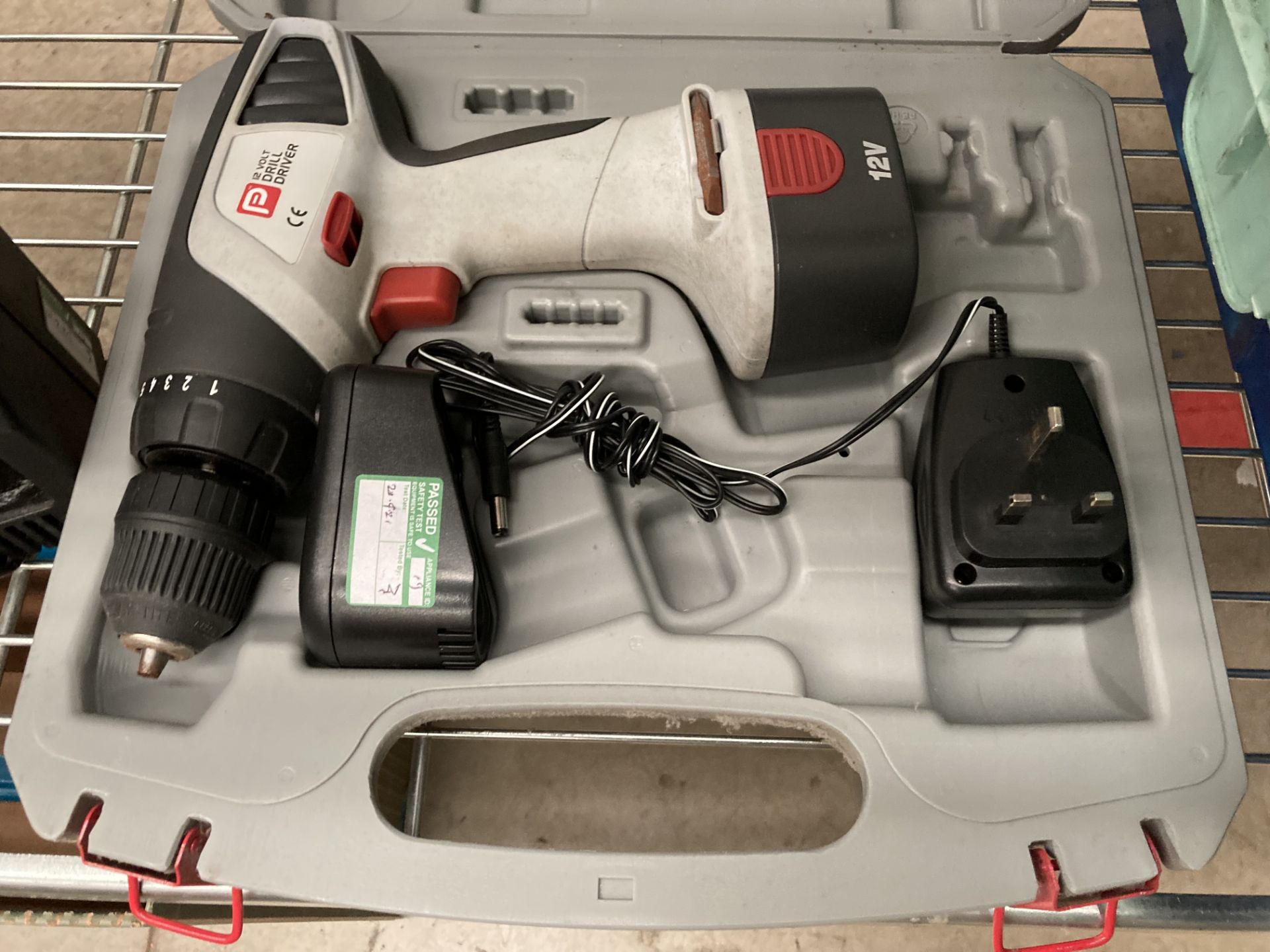 A Pro 12 volt drill driver complete with battery and charger in case, - Image 2 of 4