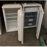 Two items - a HotPoint Iced Diamond under counter freezer and a Proline under counter fridge
