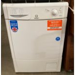 An Indesit IDC8T3 8kg B class tumble dryer