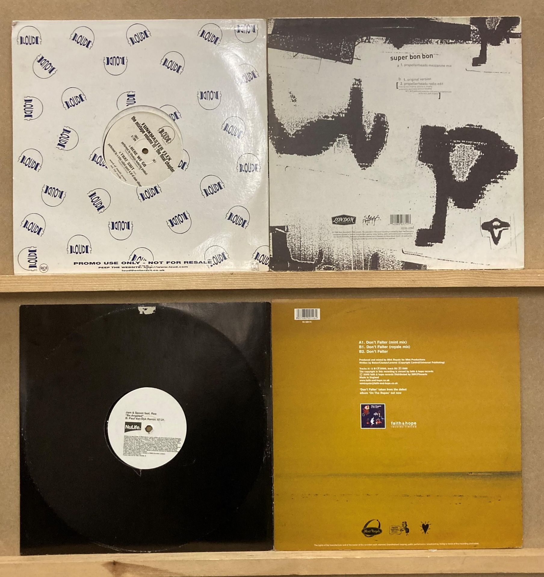 4 X 12 “ Vinyl - 1 X Jam & Spoon feat Rea Be Angeled Promo NuLife, - Image 2 of 2